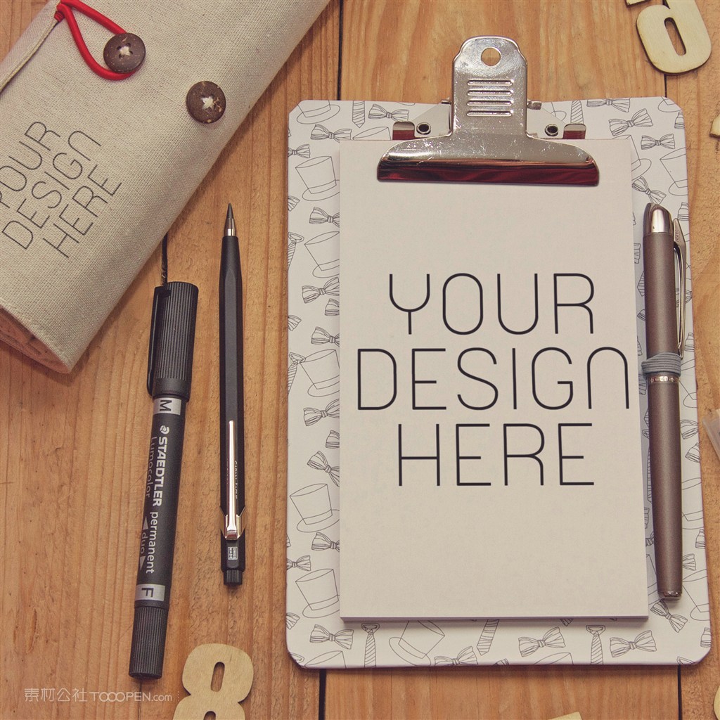 笔记绘画logo标志展示样机