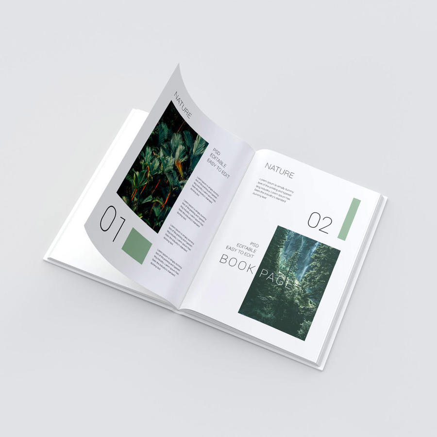 简约风格画册样机