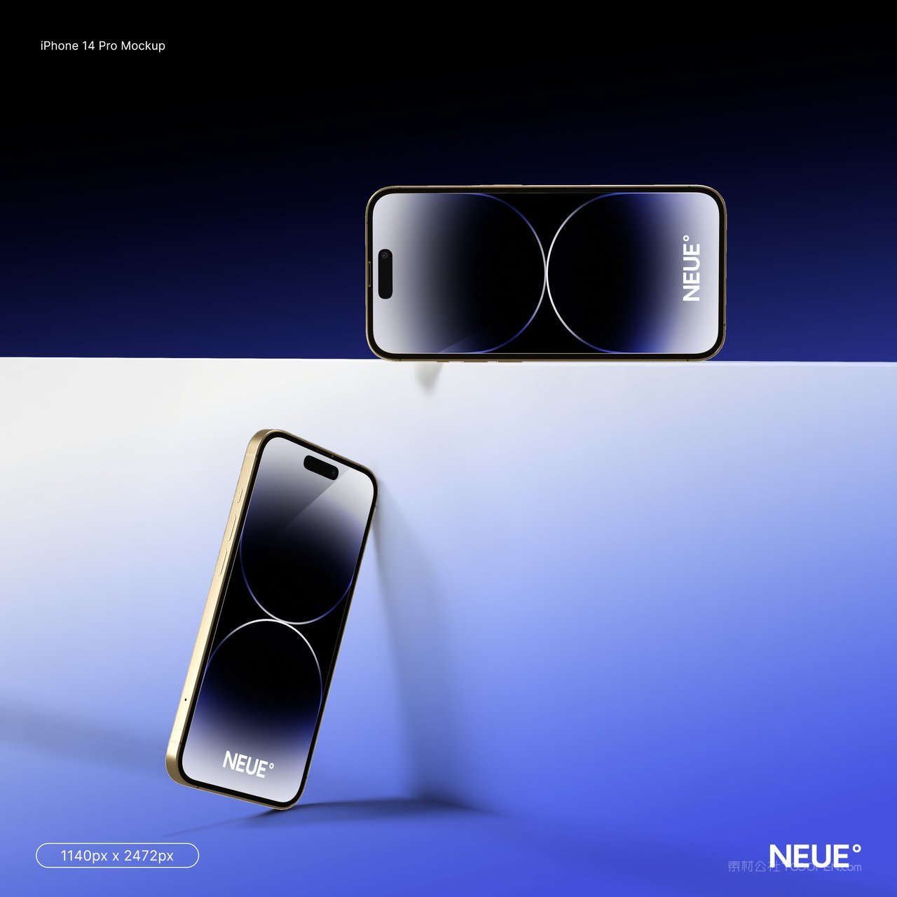 【2052期】多角度苹果14手机ui界面样机 (2)