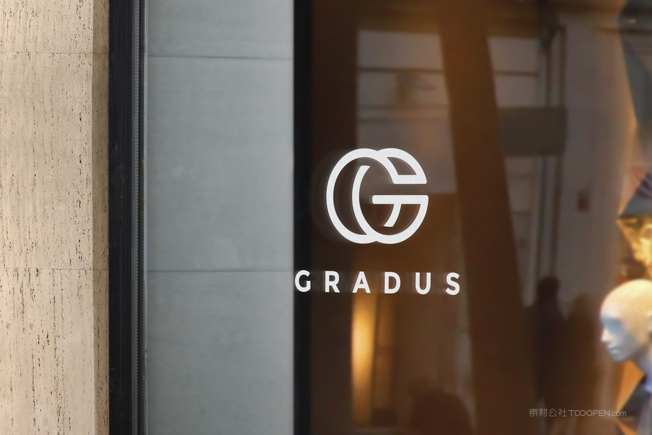 玻璃门logo样机玻璃logo样机