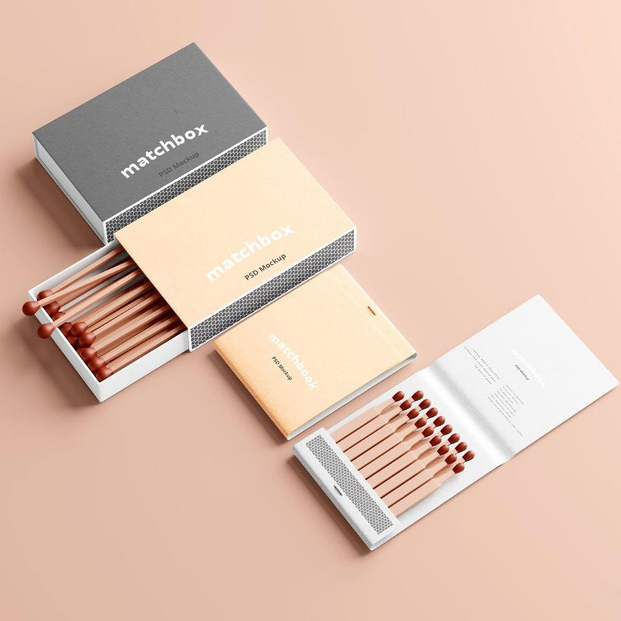 火彩盒设计展示样机