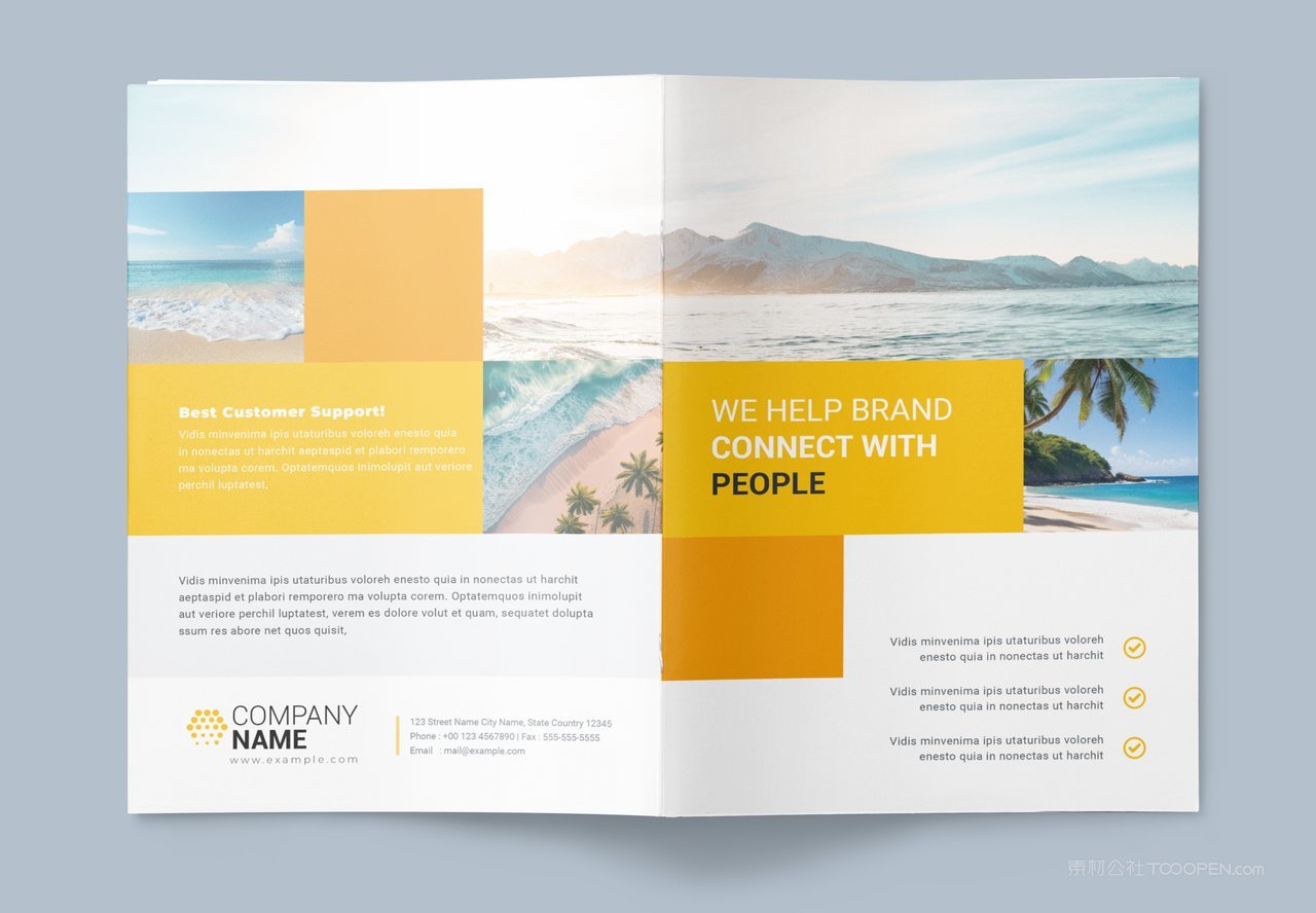 A4画册样机杂志封面效果