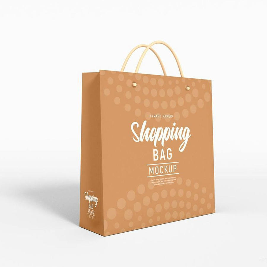 牛皮纸购物袋样机