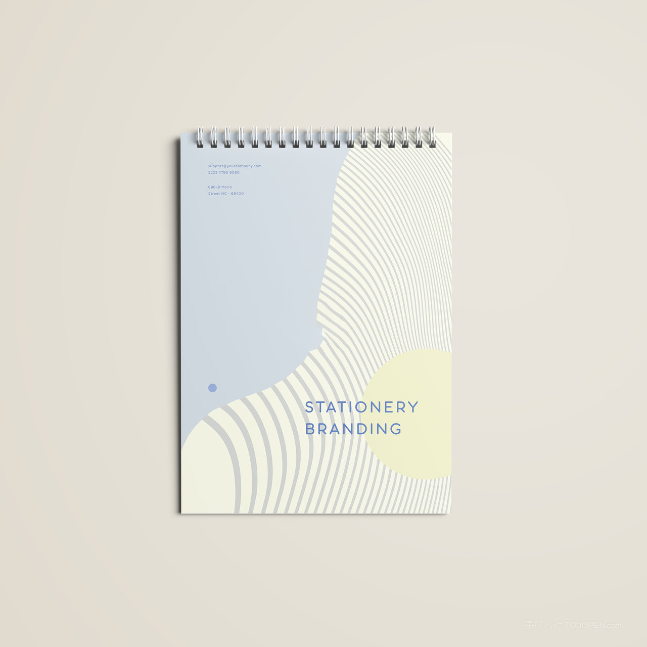 线圈本子书籍画册贴图样机