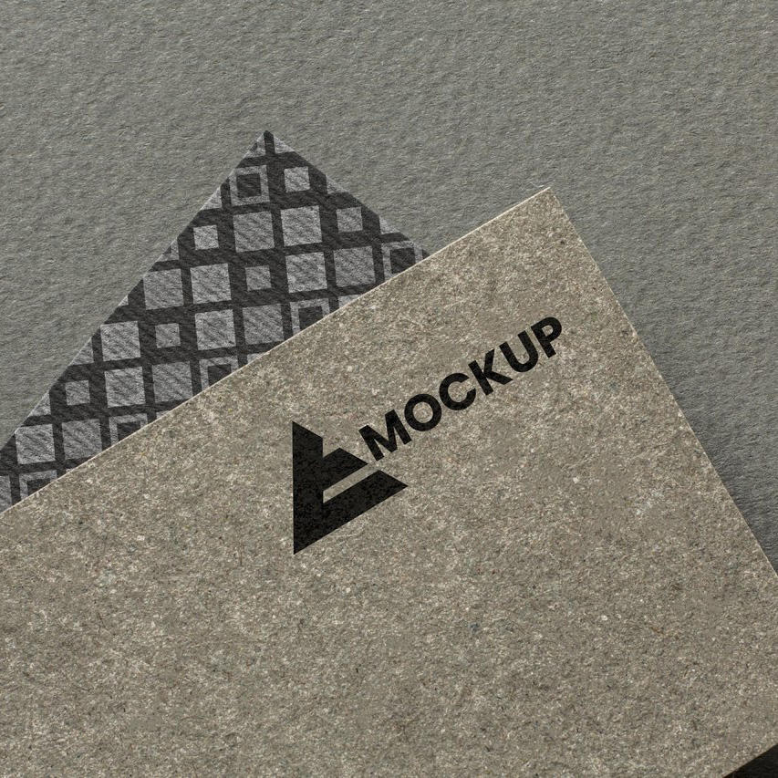 怀旧特种纸卡片logo样机