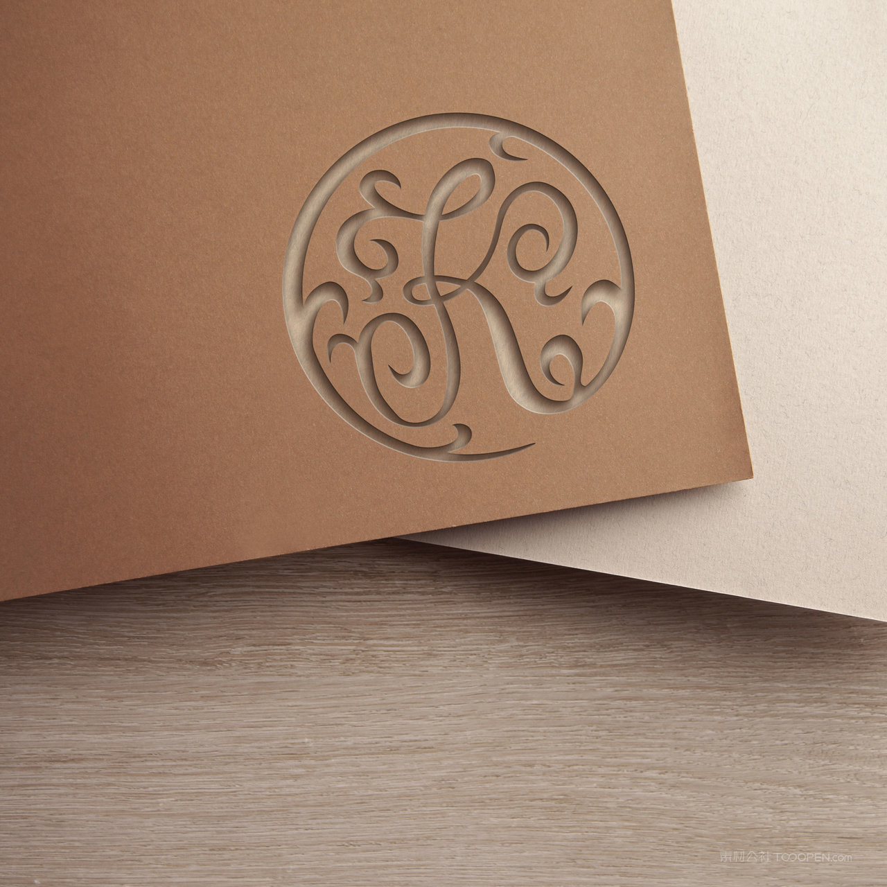 镂空标志图标企业logo贴图样机