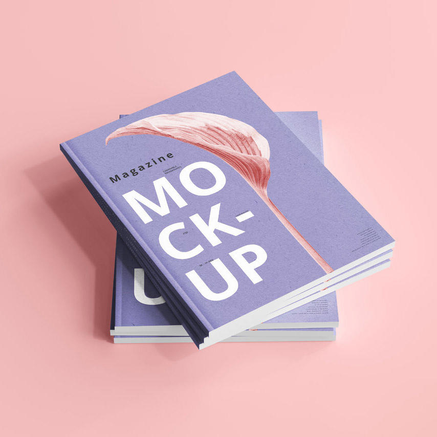 时尚a4杂志宣传画册样机