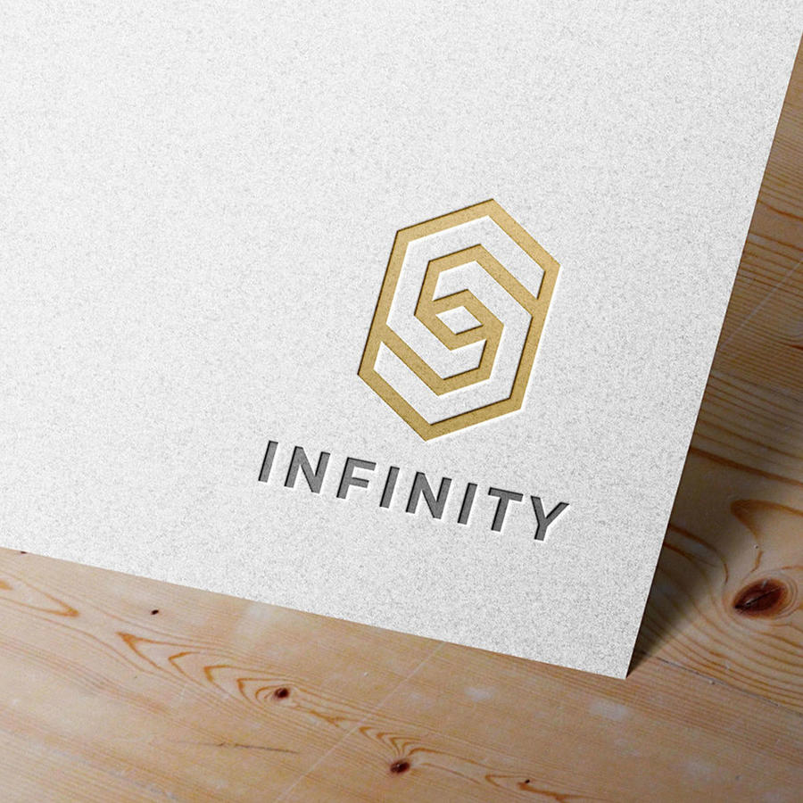 凹印烫金logo样机