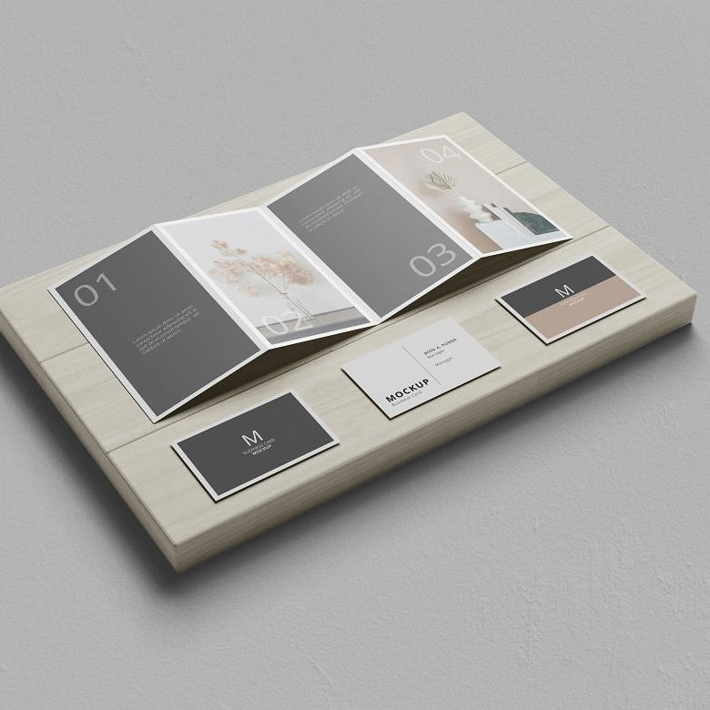 折页小册子样机