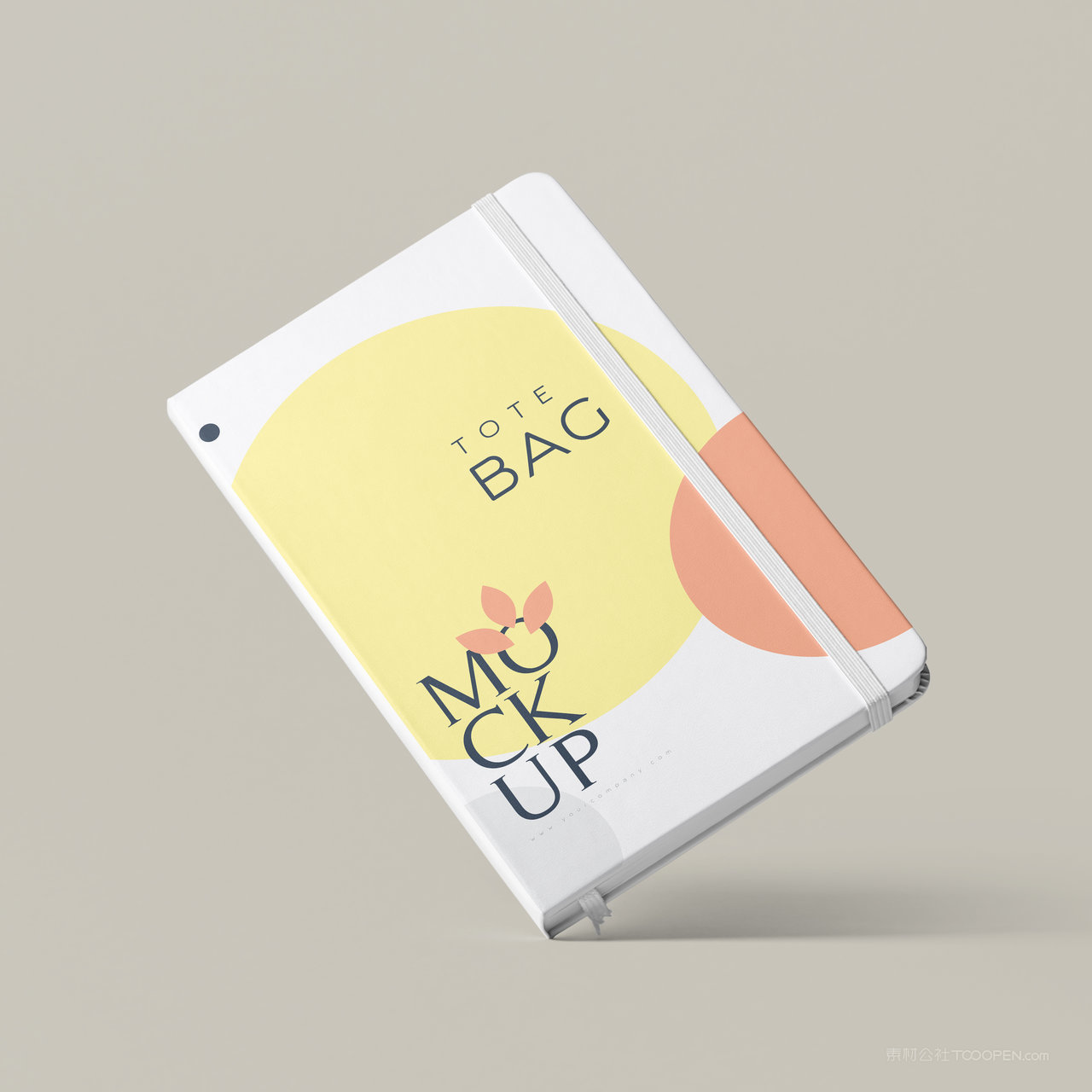 悬浮的书籍画册封面贴图样机