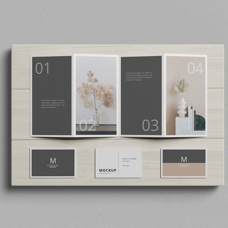 折页小册子样机