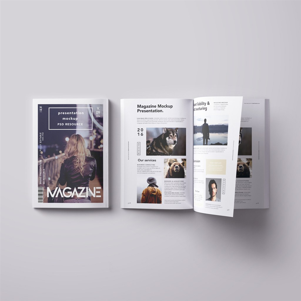 画册书籍设计样机