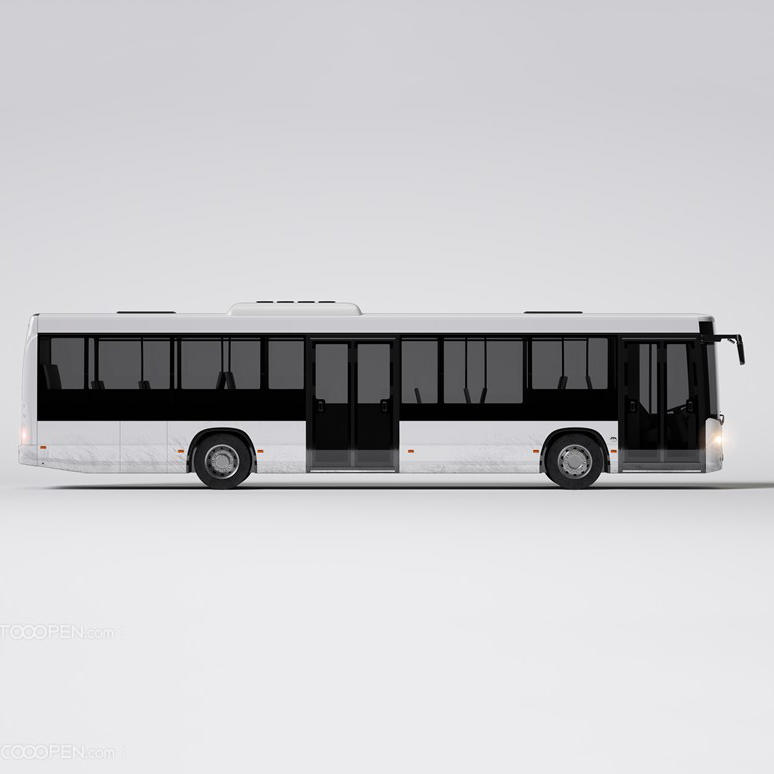 公共汽车大巴车厢式货车面包车贴图样机设计模板效果VI素材PSD分层