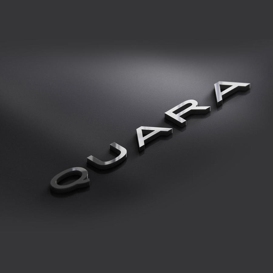 3d金属立体logo样机黑色