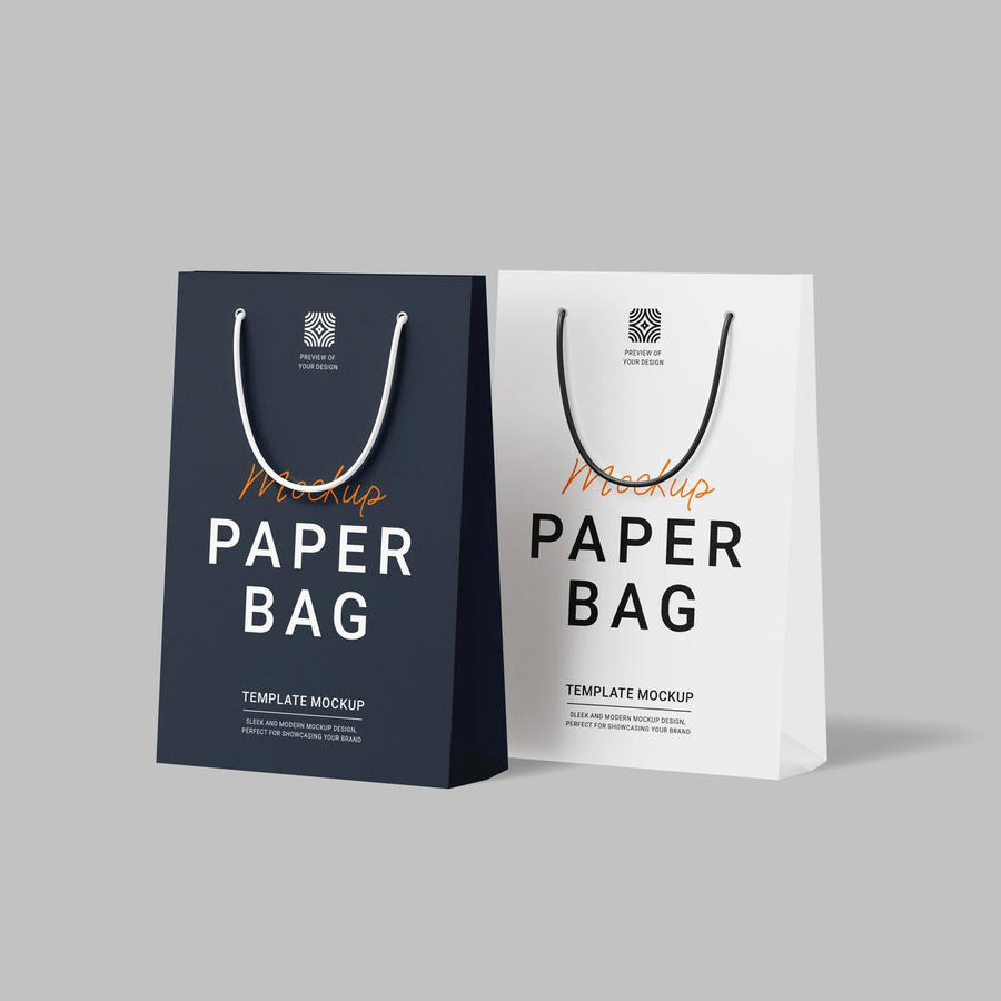 购物袋纸袋样机