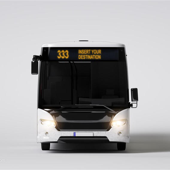 公共汽车大巴车厢式货车面包车贴图样机设计模板效果VI素材PSD分层