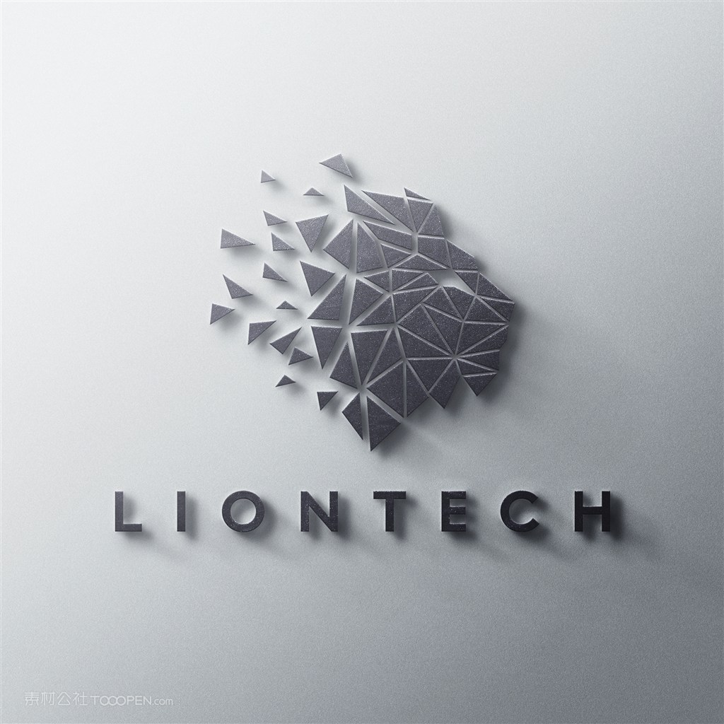 正面3d立体logo贴图样机