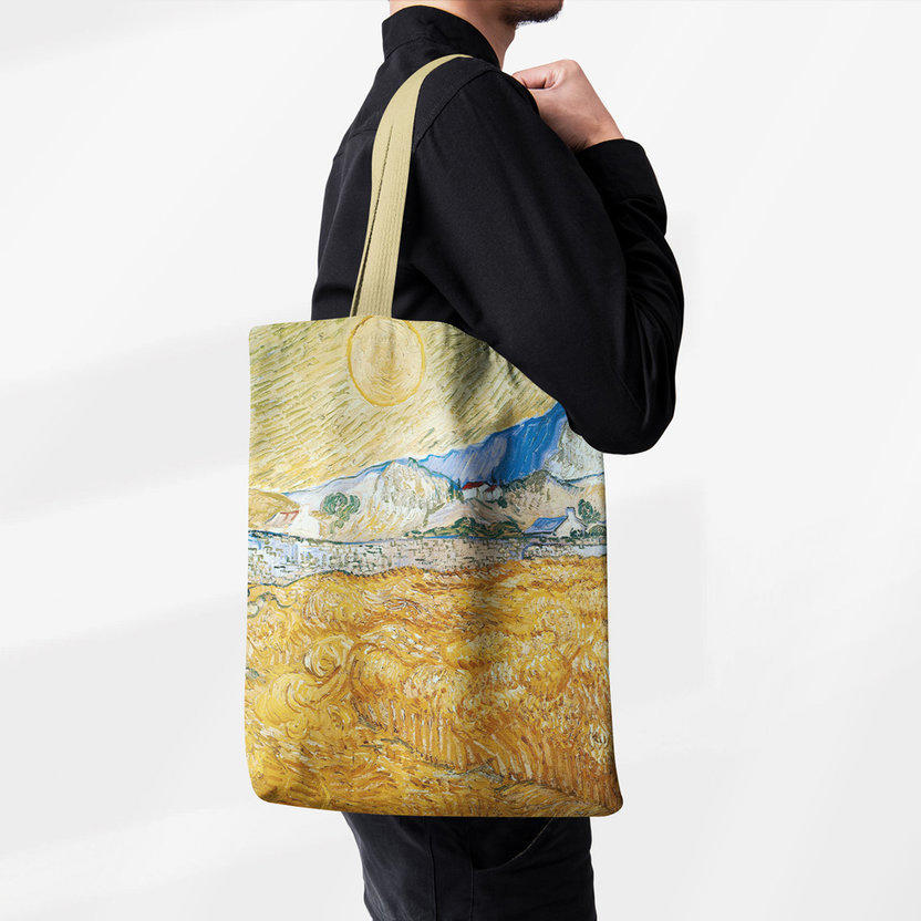 美术艺术展览馆帆布袋背包无纺布袋环保袋样机