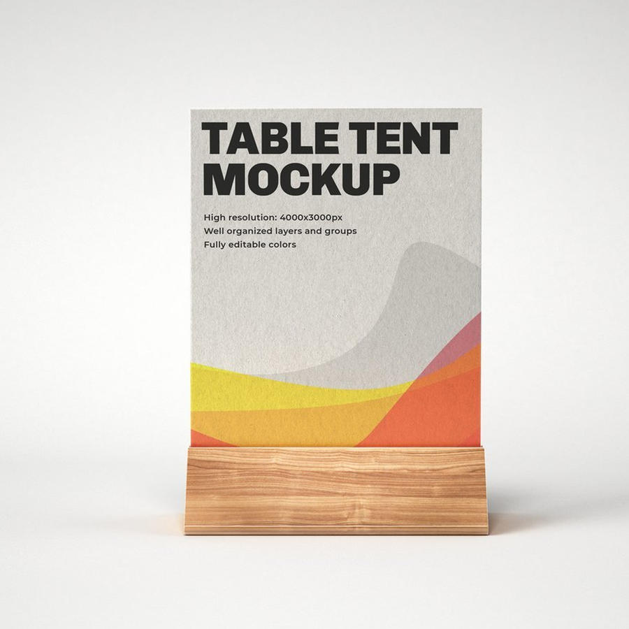 台牌摆台立牌样机psd