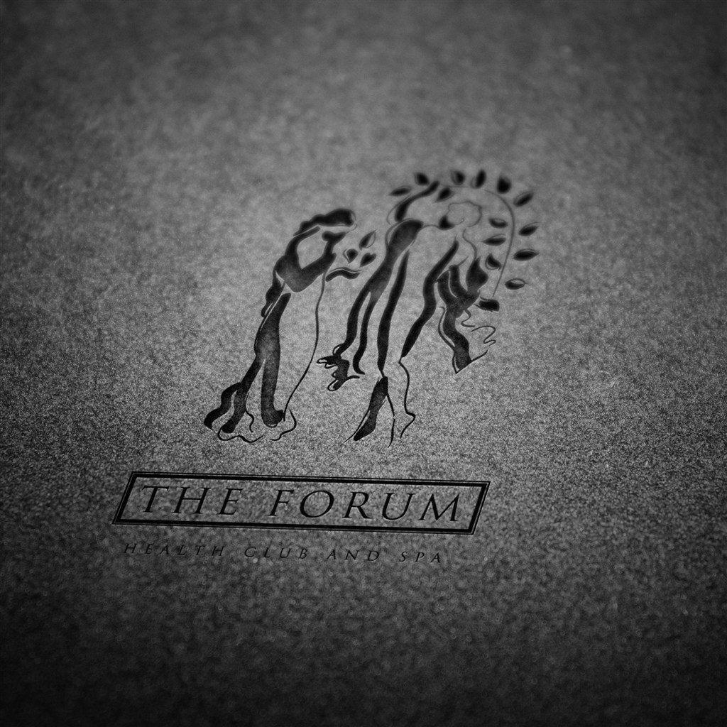 高档艺术黑白手绘立体logo样机