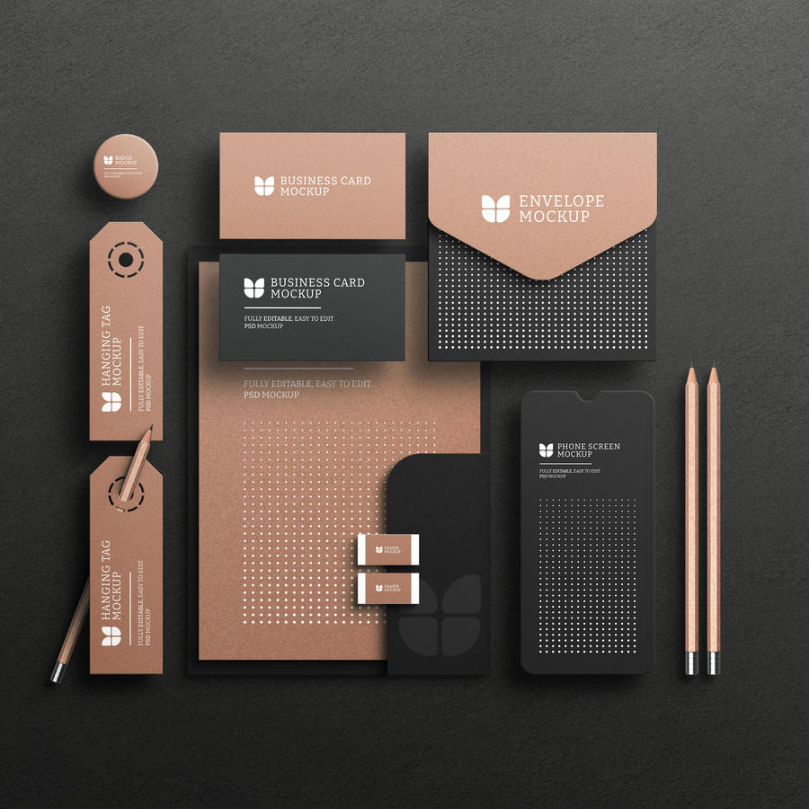 深色VI样机模板