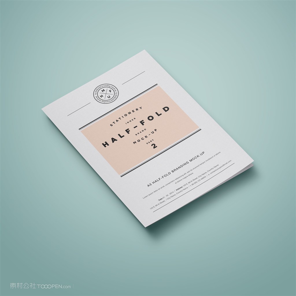 宣传册宣传页DM折页样机