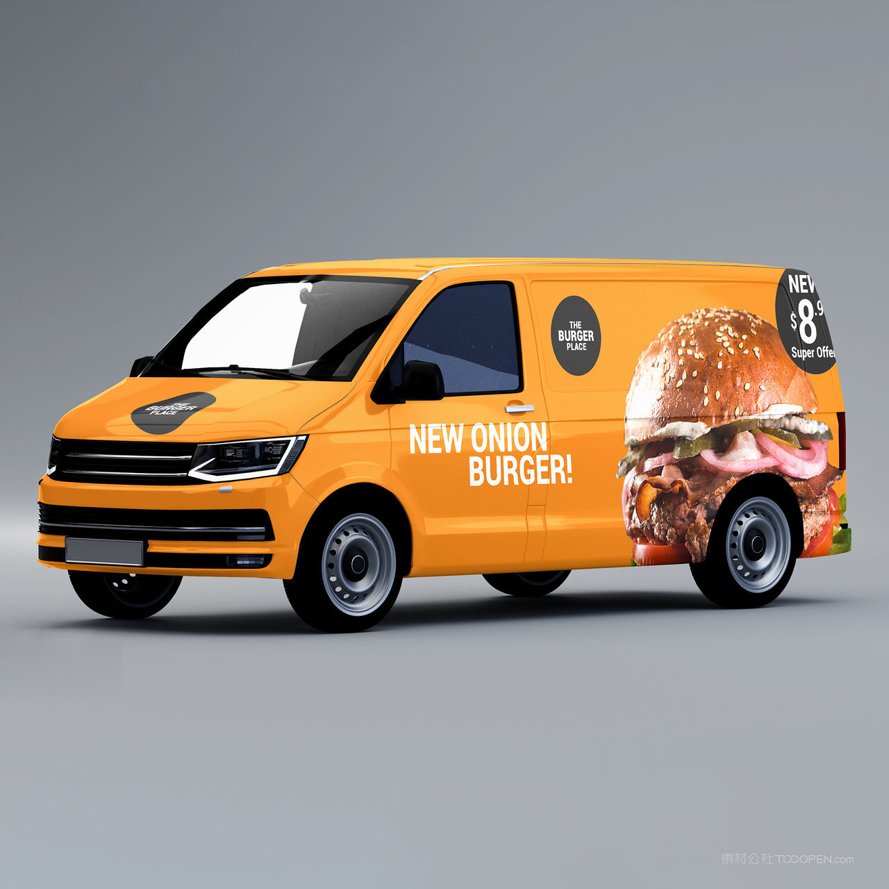 运输车货车贴图样机