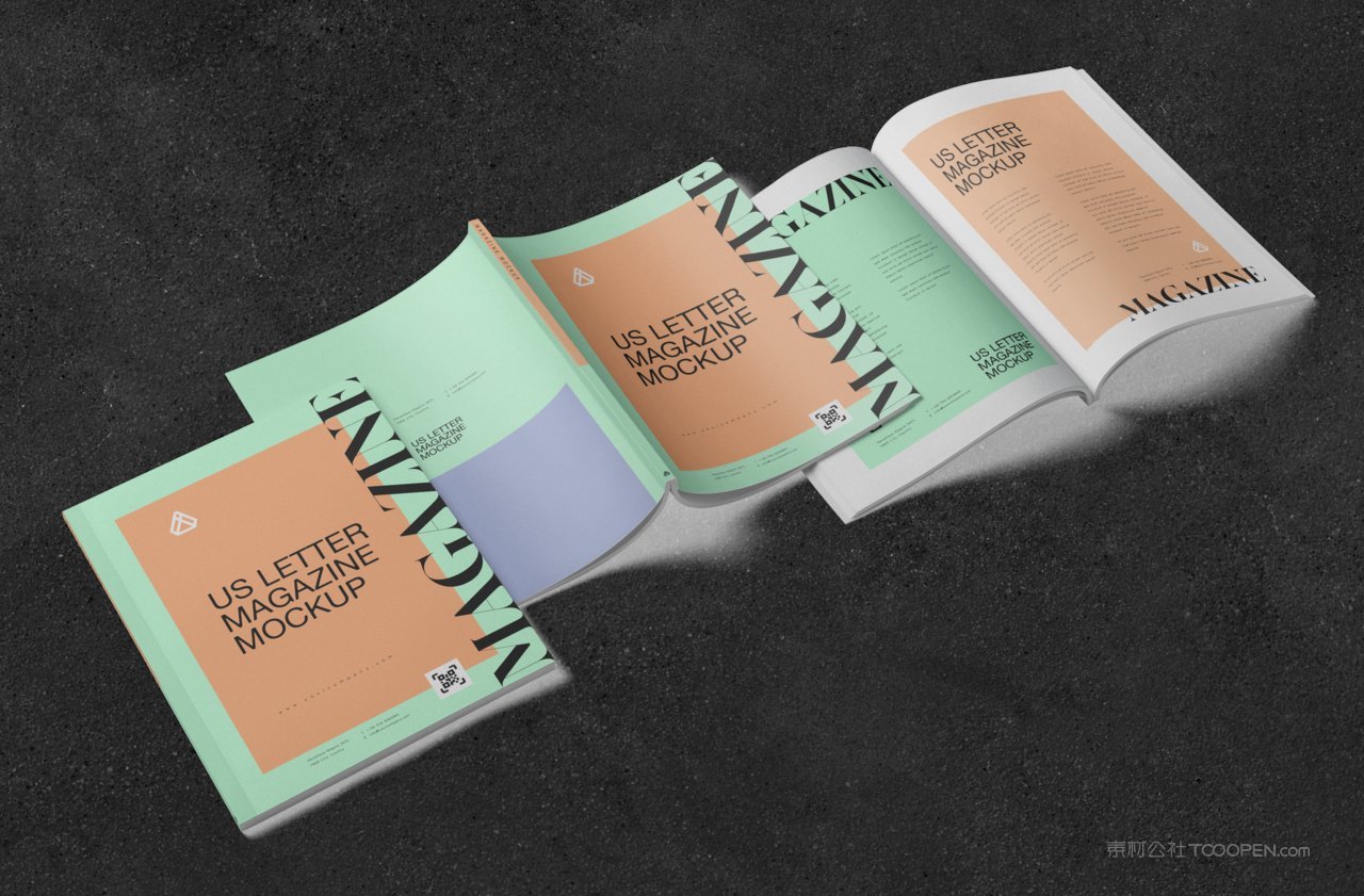 杂志封面样机
