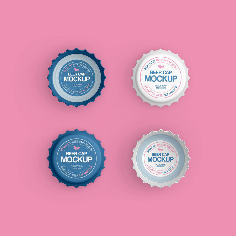 啤酒瓶盖logo样机