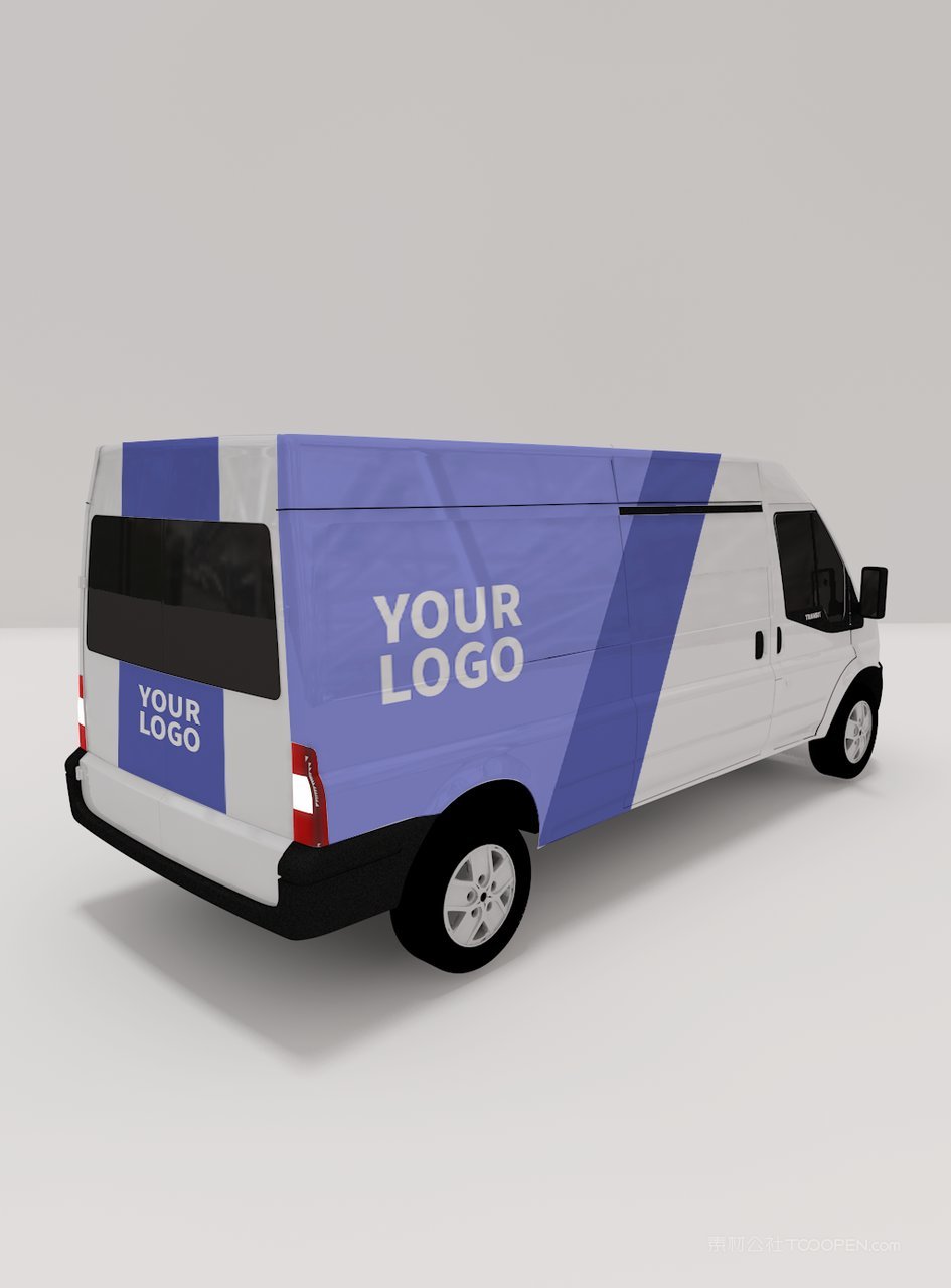 货车交通工具logo品牌vi提案样机 (17)