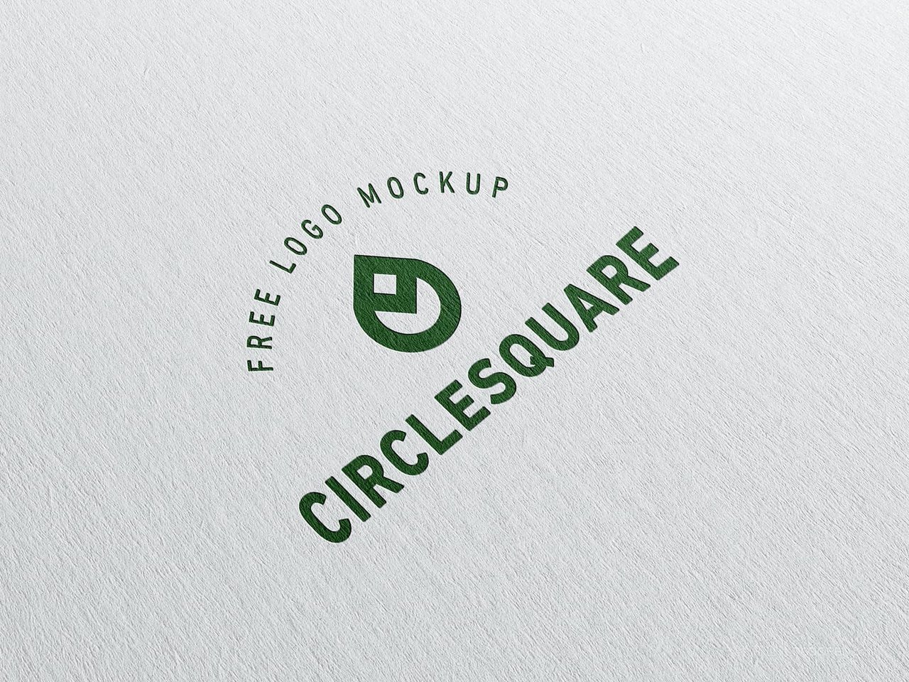 白色卡纸logo样机logo特写展示psd智能模板 (4)