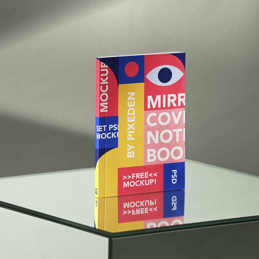 笔记本画册封面样机书本杂志