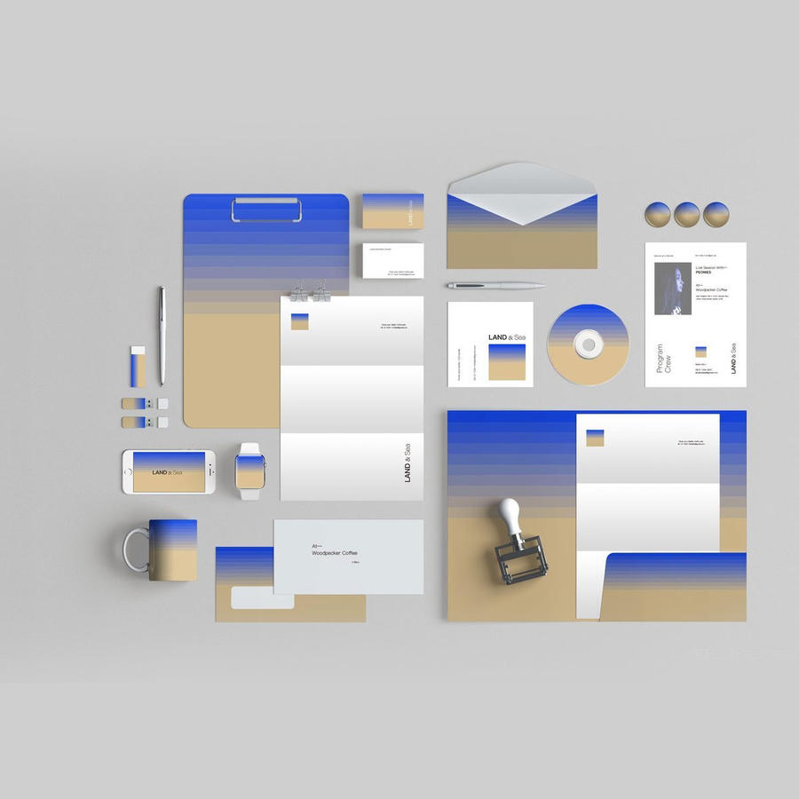 办公品牌vi组合样机