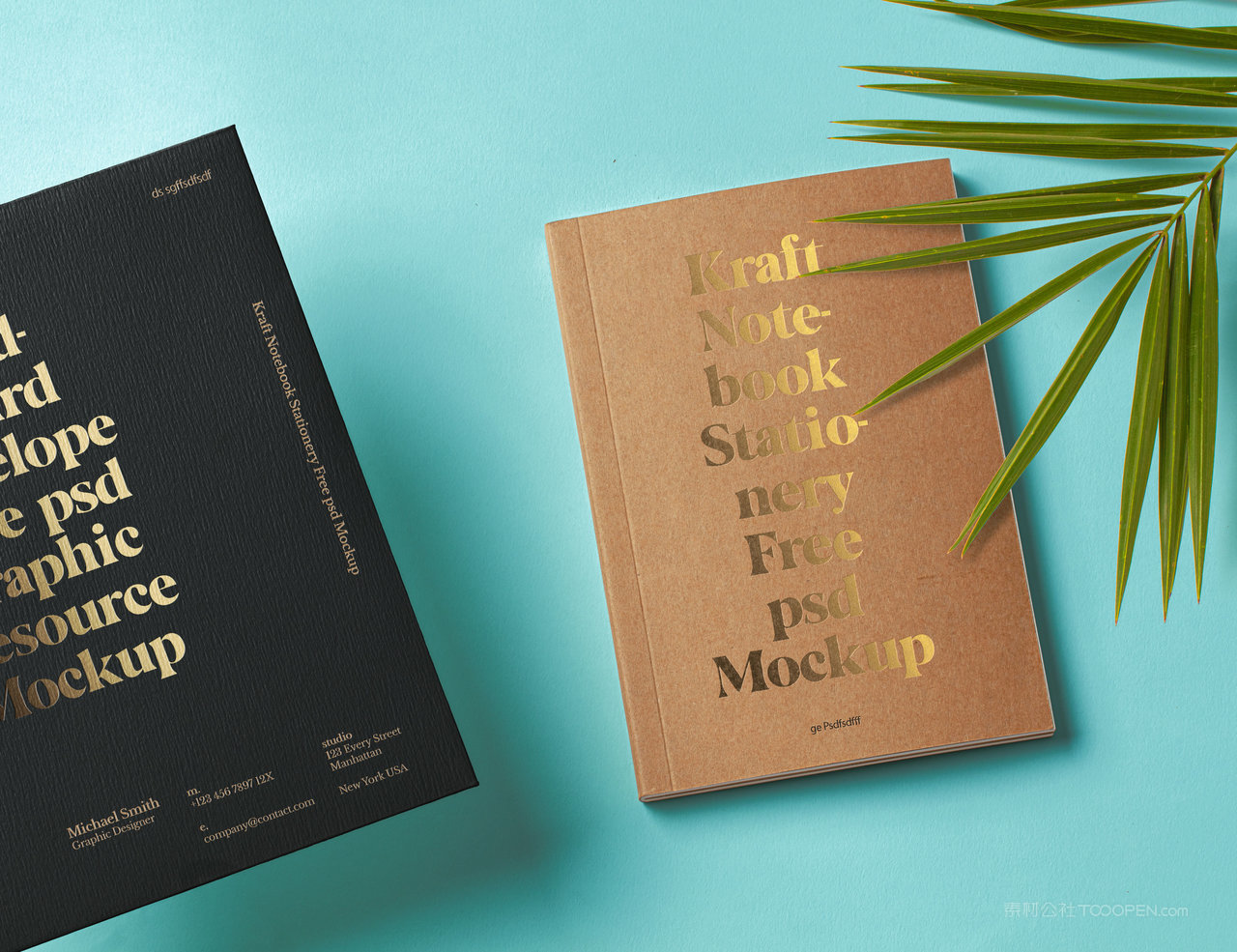 笔记本样机效果图展示记事本画册杂志封面