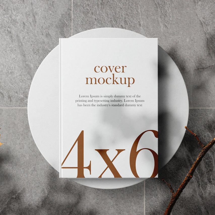 唯美时尚画册封面样机