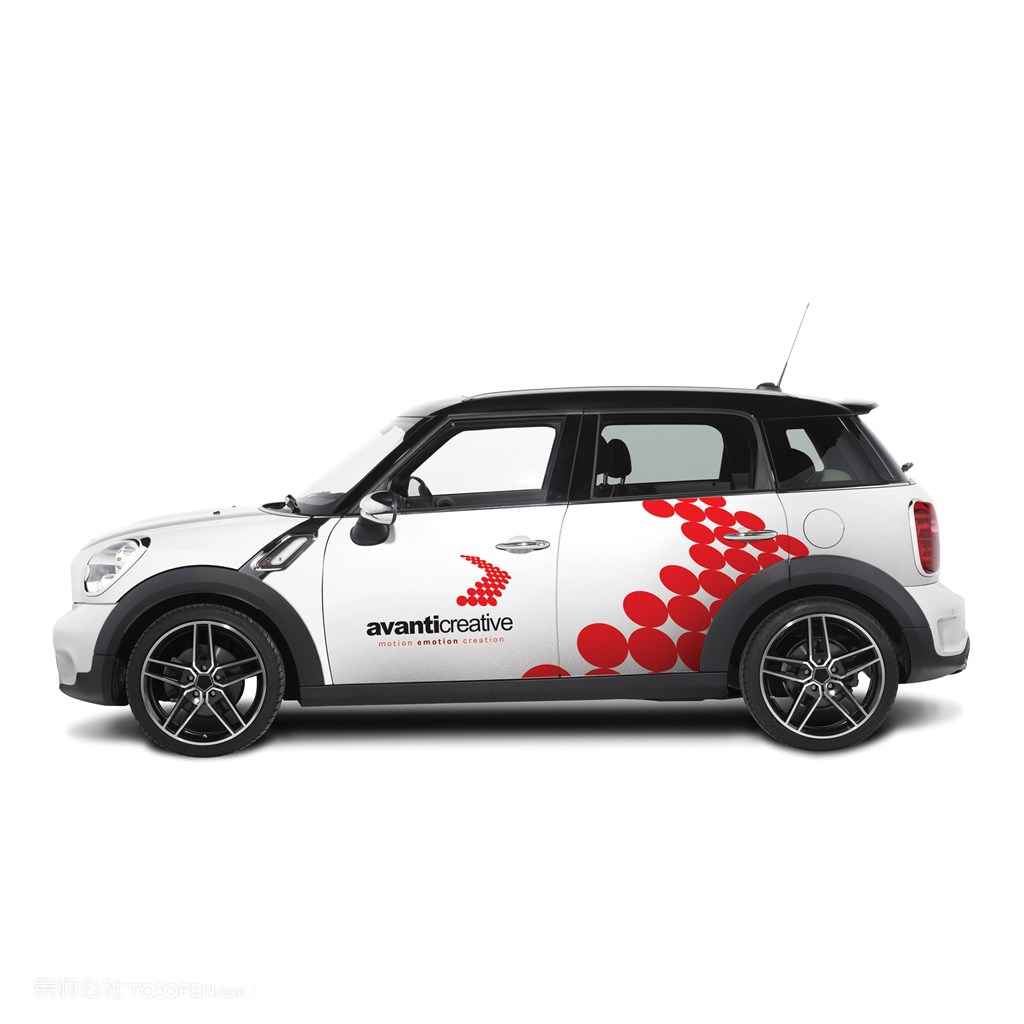 商业汽车车身广告样机