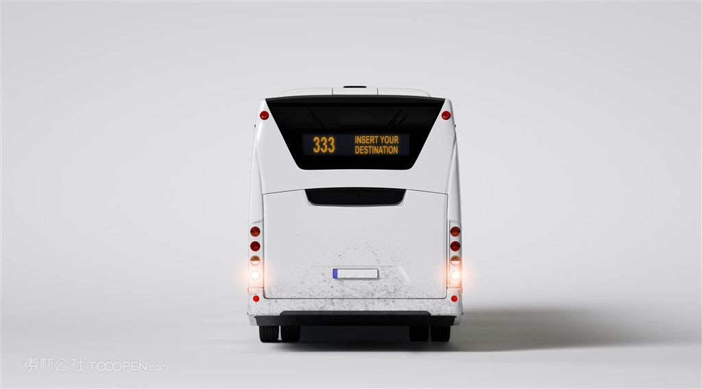 公共汽车大巴车厢式货车面包车贴图样机设计模板效果VI素材PSD分层