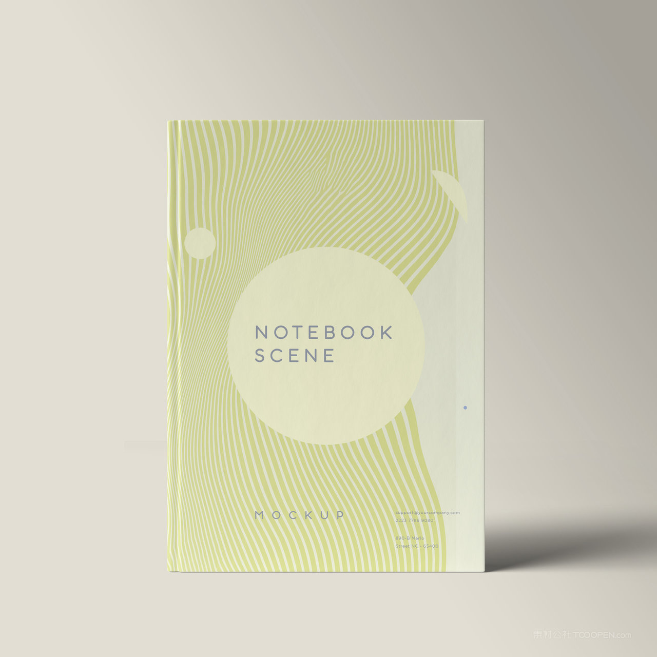 竖立的书籍本子画册贴图样机