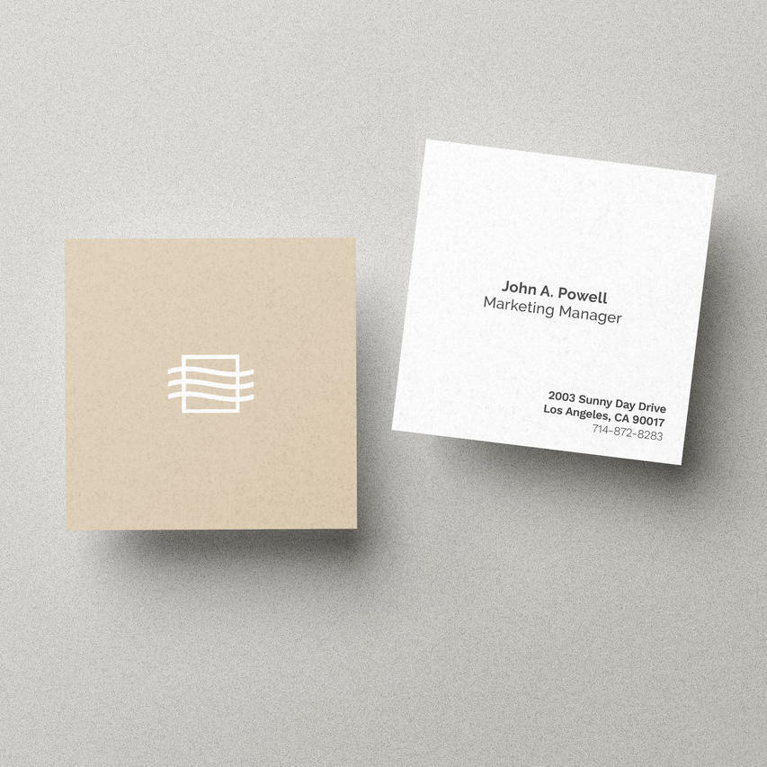 两个卡片样机logo样机