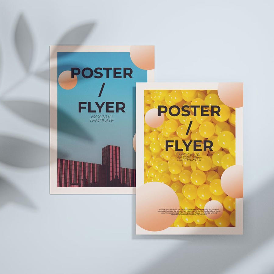 海报宣传单样机