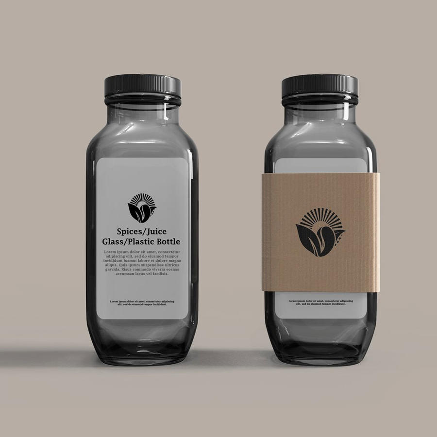 【2069期】果酱果汁玻璃瓶样机