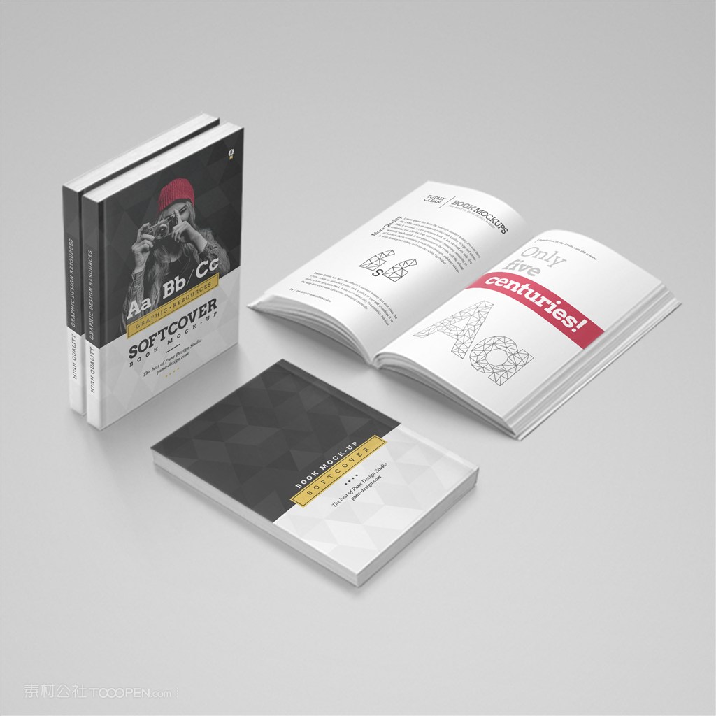 画册封面内页设计样机