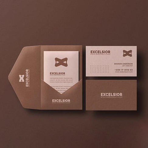 卡片封套与名片样机