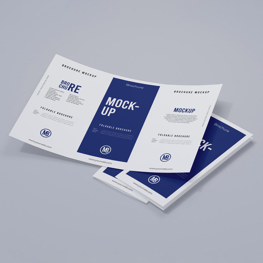 三折页宣传单样机