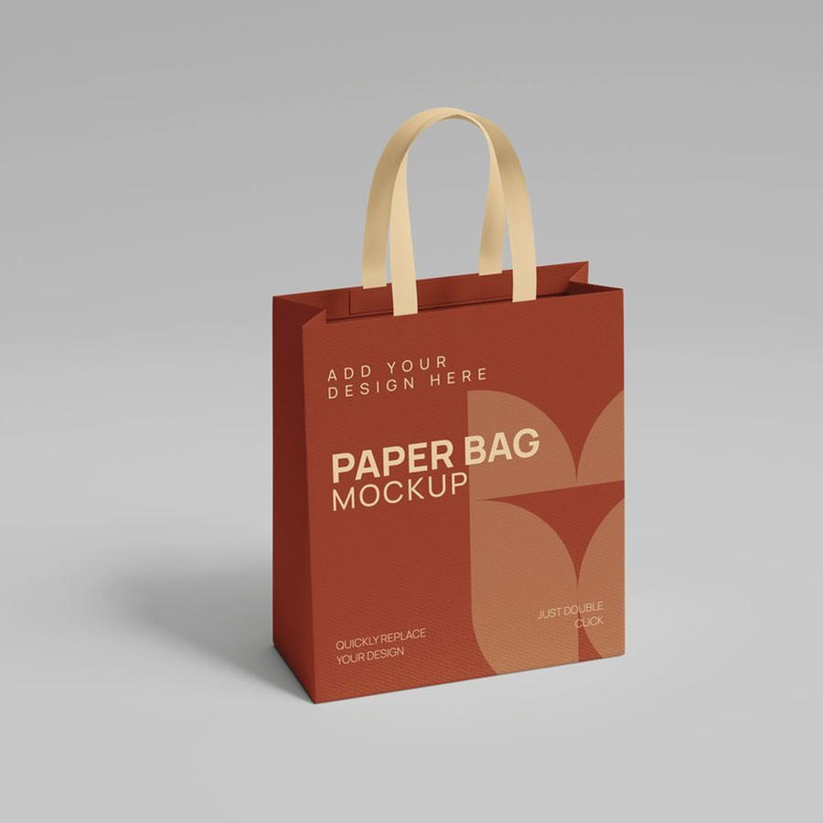 纸袋手提袋样机