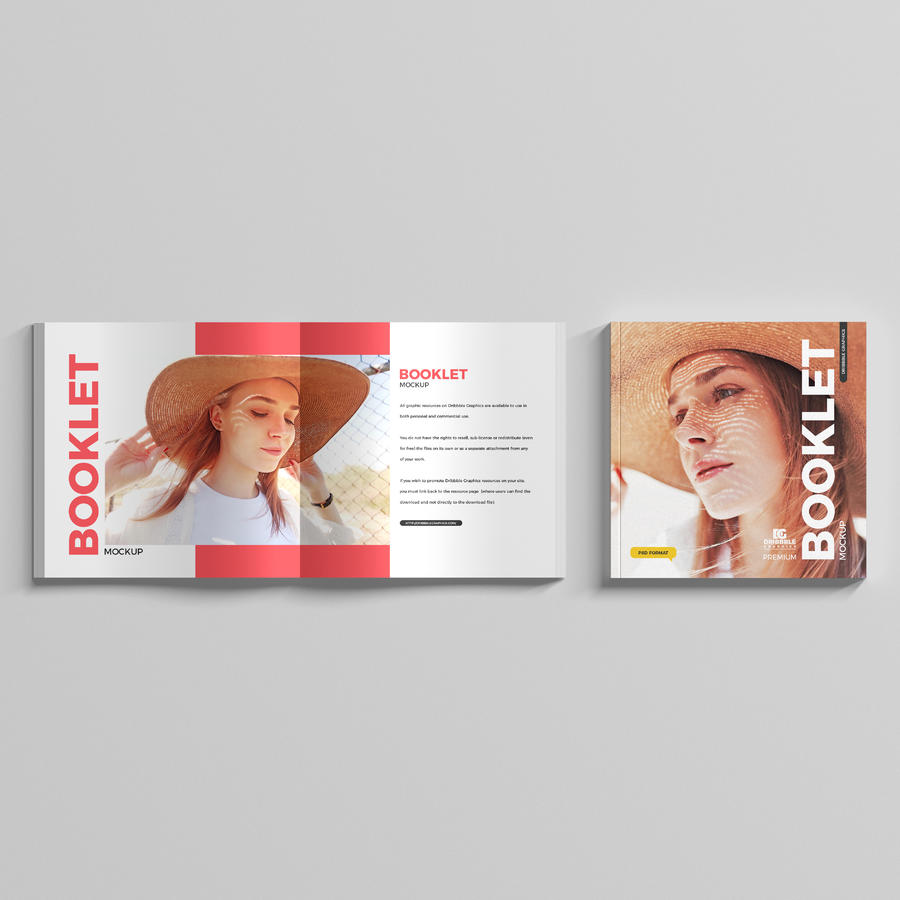 方形小册子样机