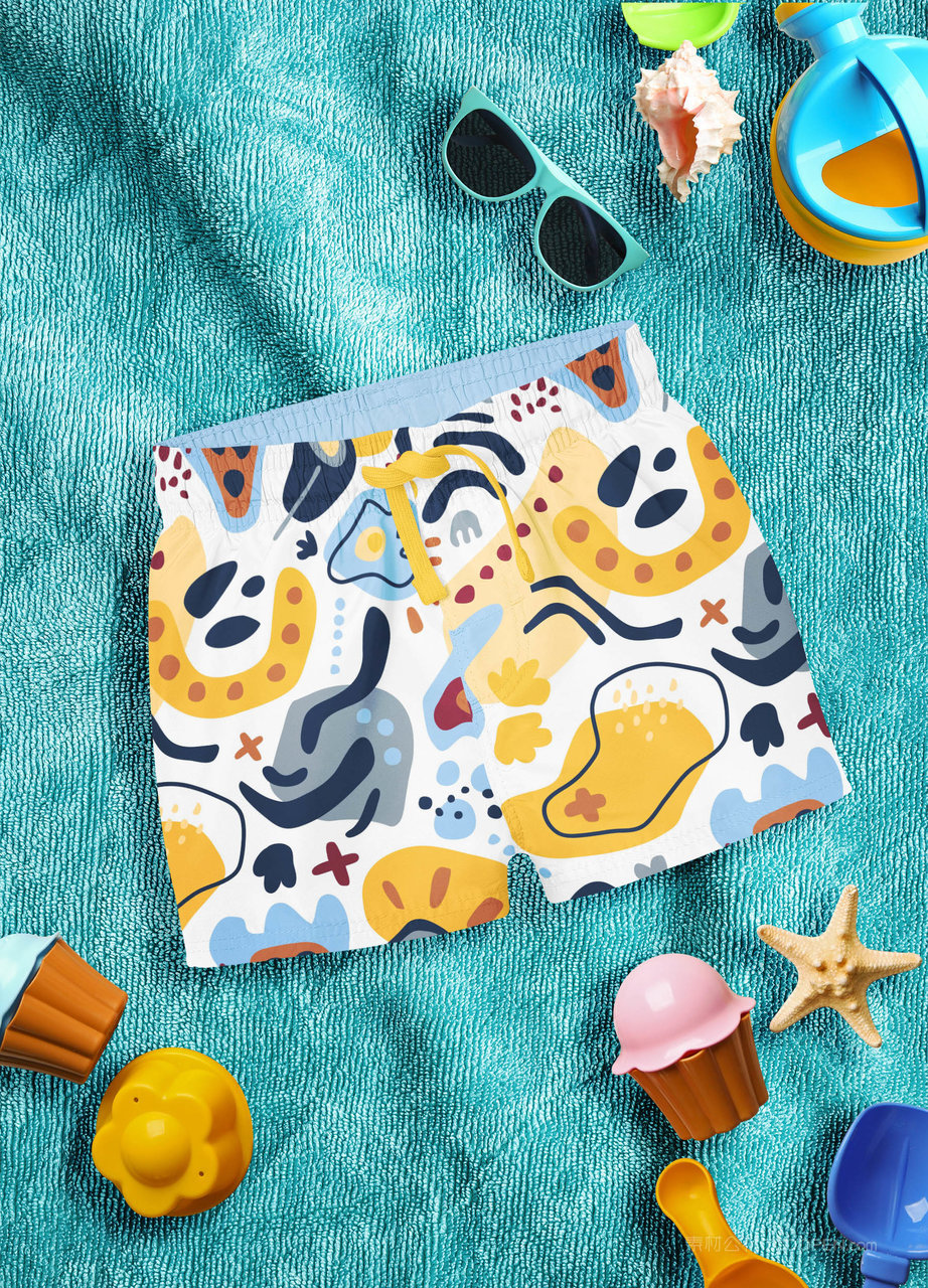 男孩游泳短裤样机