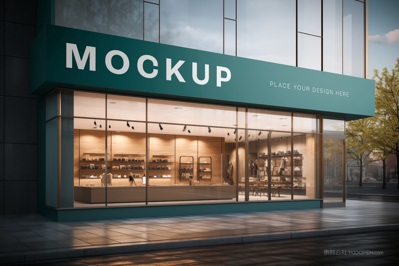 门头店铺店招样机3