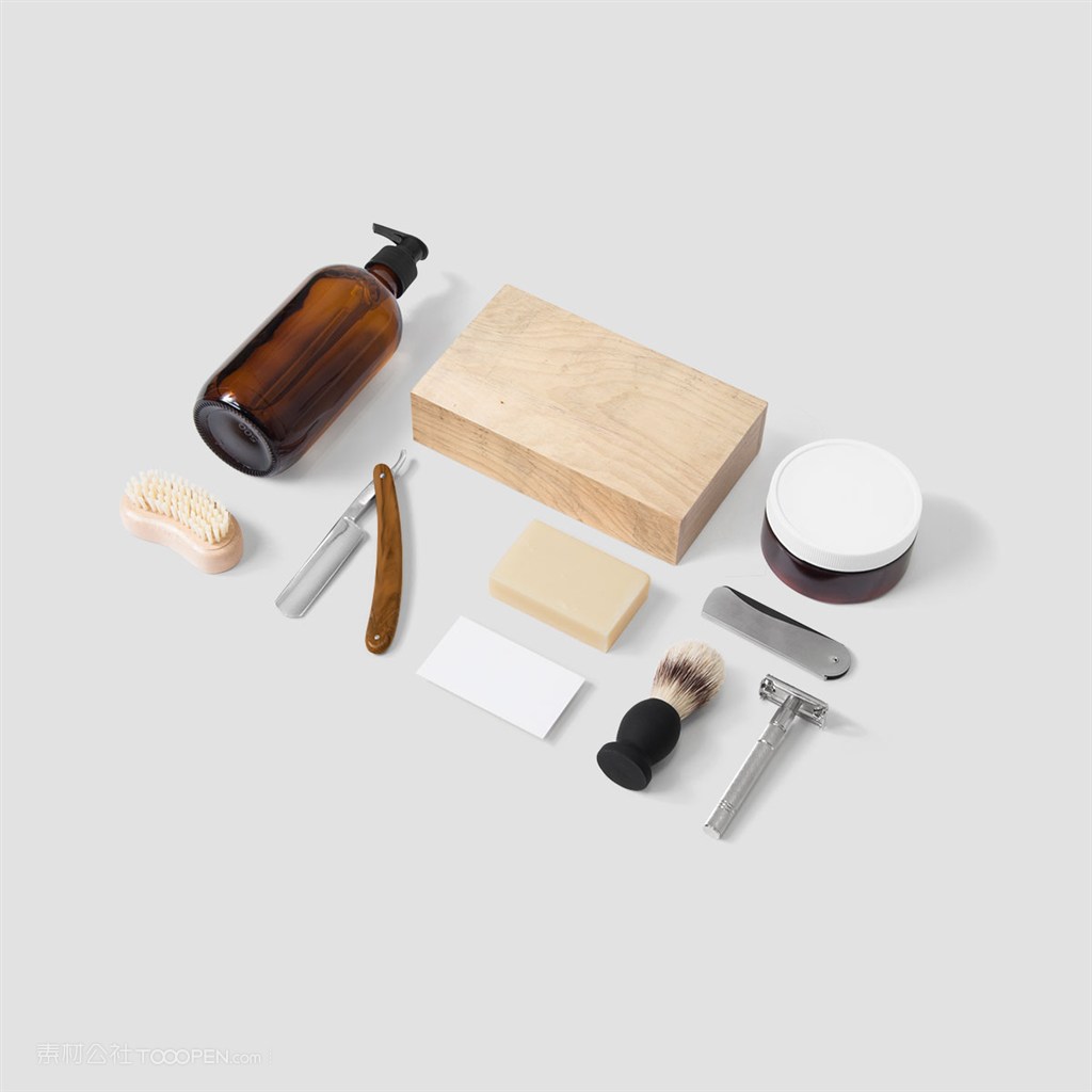 美容理发店vi样机模板素材