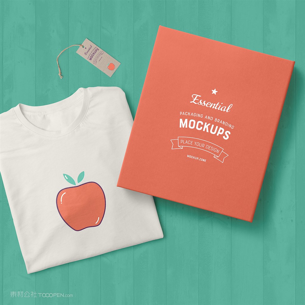T恤套装包装样机